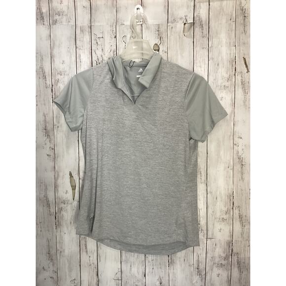 adidas Gray Short Sleeve Tee - Picture 1 of 4